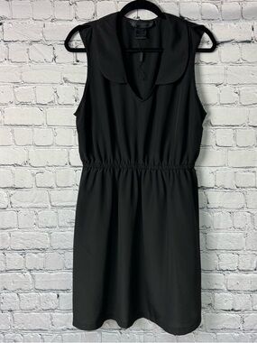 Kardashian Kollection 2013 Black Sleeveless Peter Pan Collar Mini Dress Size XL